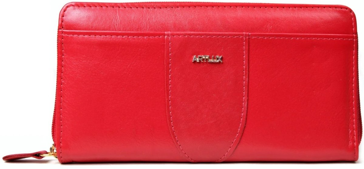 Carteira Anti Furto com Zíper Feminina em Couro Artlux 351