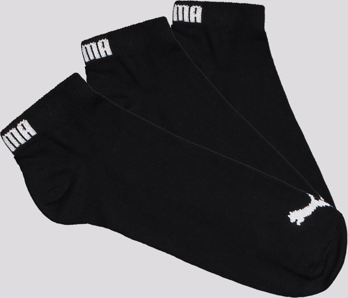 Kit Meia Puma Sapatilha 3 Preta