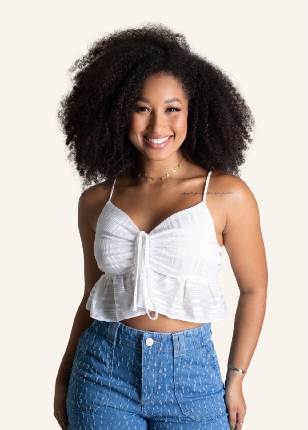 Sawary Fashion Cropped Serena OFF WHITE