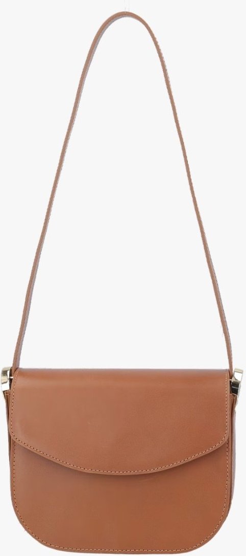 BOLSA ESTRUTURADA DE ALÇA REGULÁVEL EM COURO