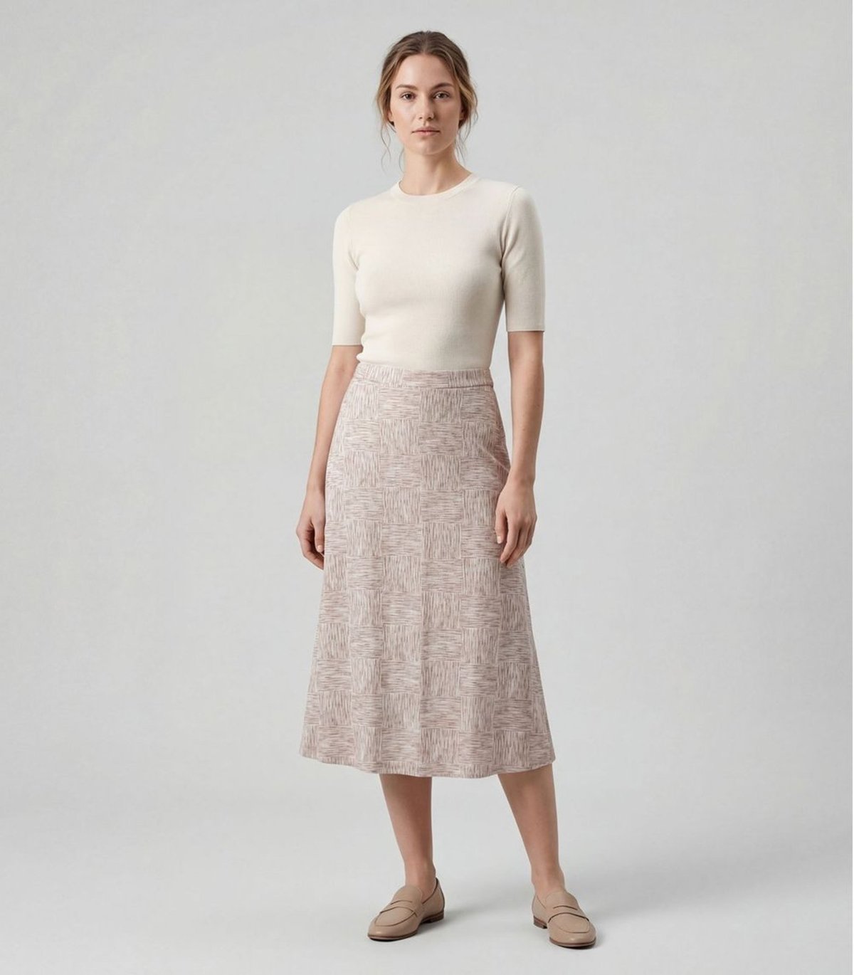 Saia Midi Com Recorte Nas Costas Infinita Cor