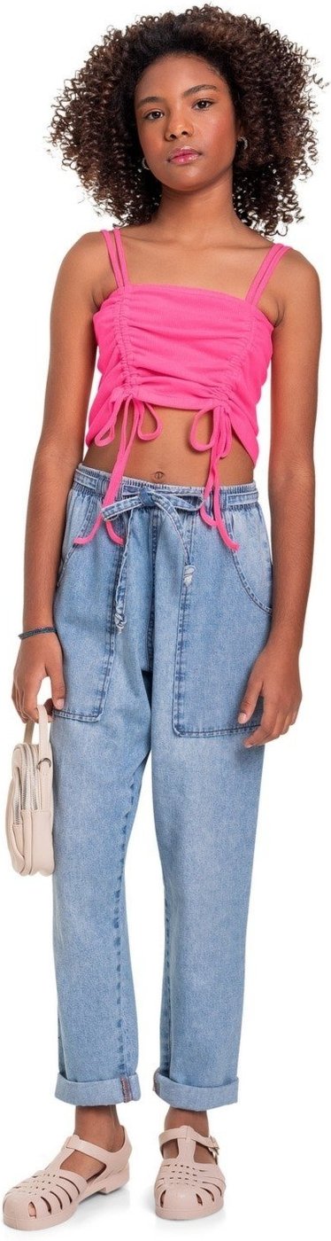 Infantil - Top de Alcinha em Ribana Juvenil Gloss
