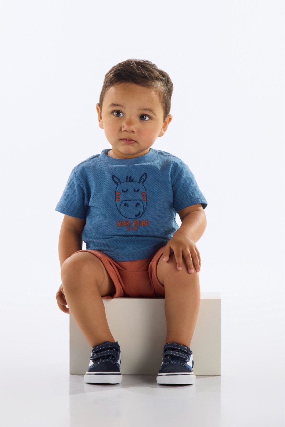 Imagem principal Infantil - Conjunto Camiseta e Bermuda para Quimby cinza Quimby cinza