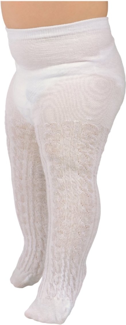 Meia Calça Para Leve e Confortável Estilo No Dia a Dia ou Festas Branca texturizada