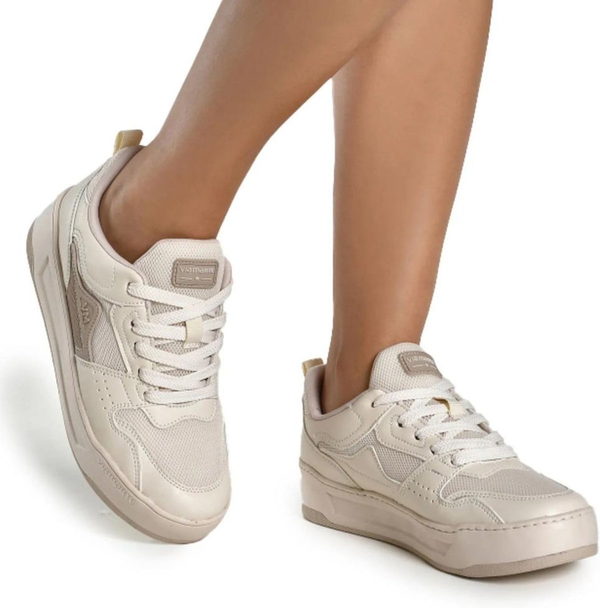 Imagem principal Tênis Via Marte Casual Feminino Off-white off-white white VIA MARTE off-white white