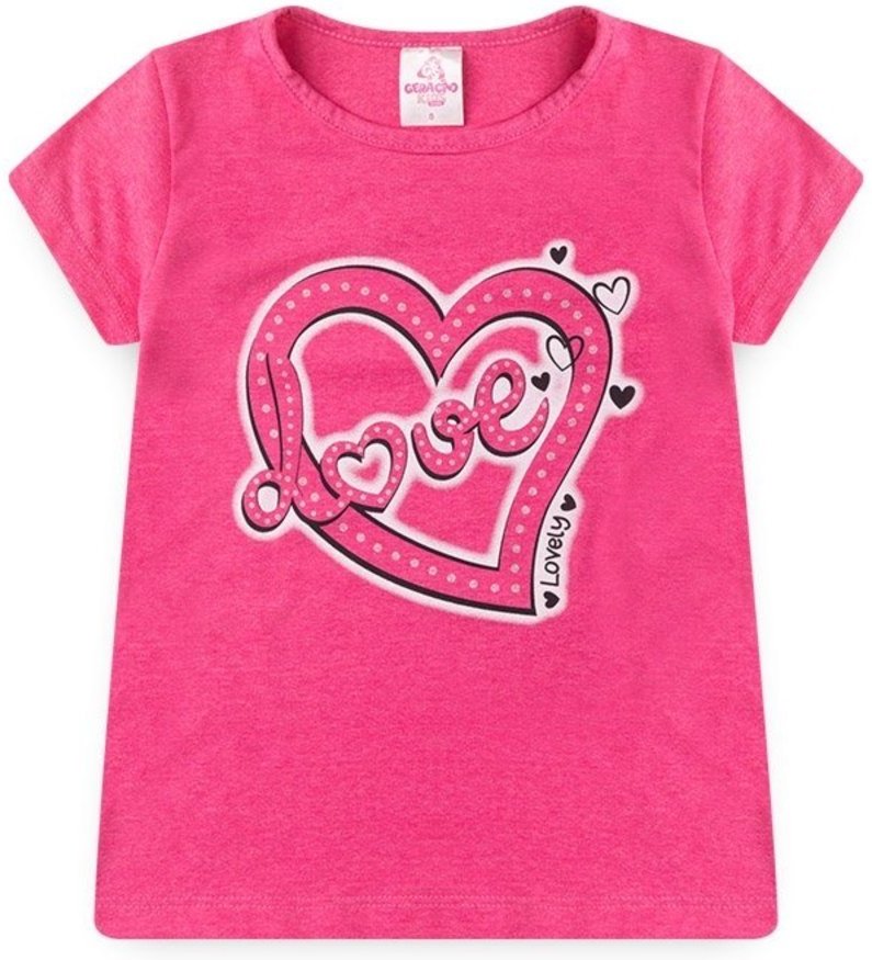 Imagem principal Infantil - Conjunto para Menina Blusa e Shorts Love GKS pink GKS pink