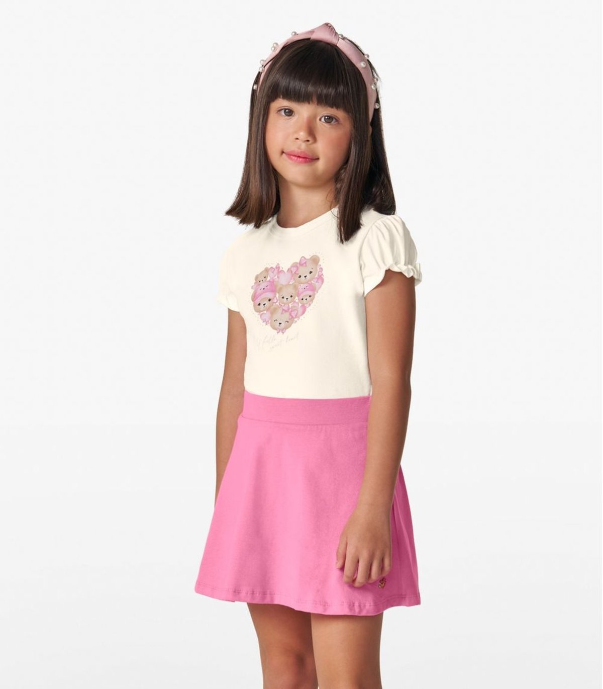 Imagem principal Infantil - Blusa Feminina em Cotton Leve Trick Nick Off White off-white white Trick Nick off-white white