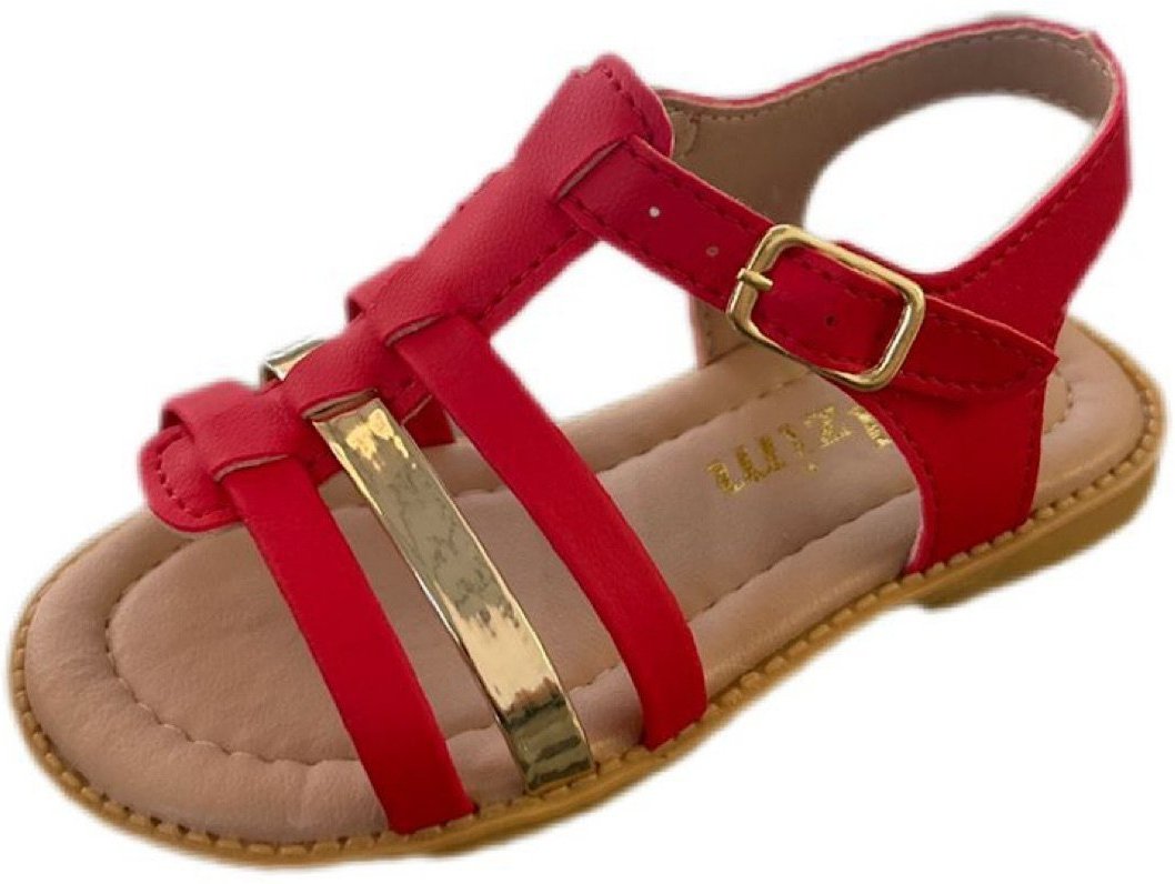 Infantil - Sandália menina de tiras Solzim Vermelha e