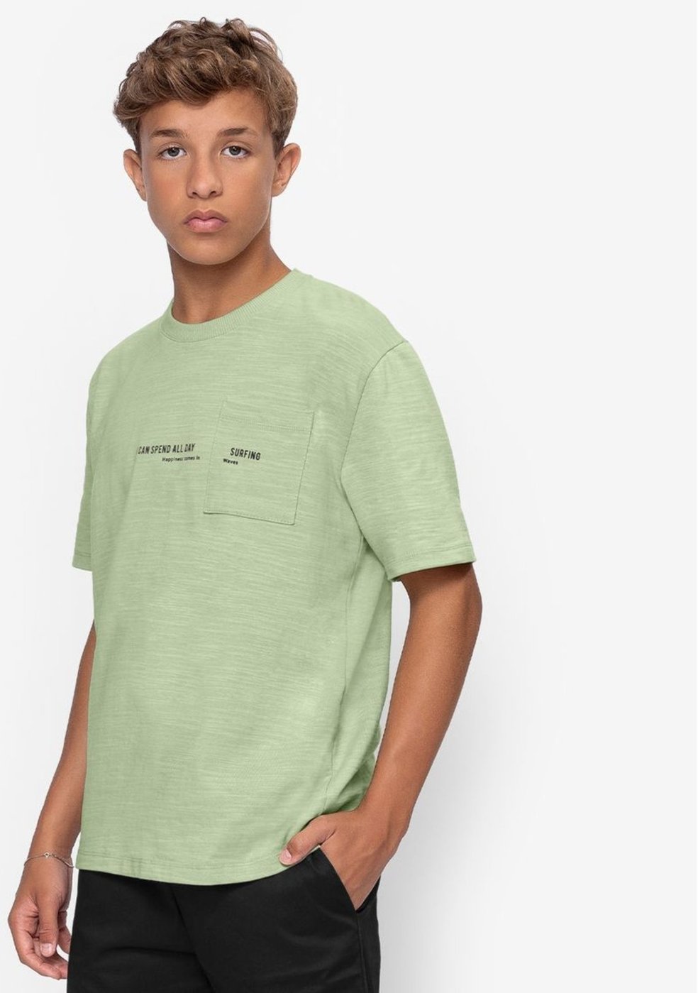 Imagem principal Infantil - Camiseta Juvenil Malhão Flamê Masculina Minty azul MINTY azul