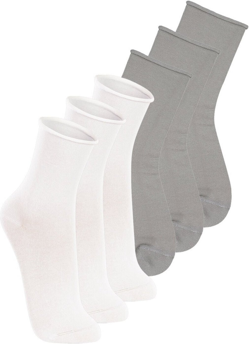 Kit 6 Pares de Meias sem Punho Cano Médio Lupo