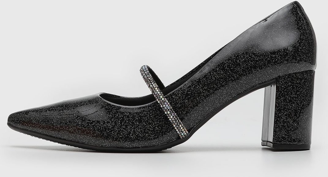 Imagem principal Scarpin Feminino Beira Rio Tira Pedraria Glitter preto BEIRA RIO preto