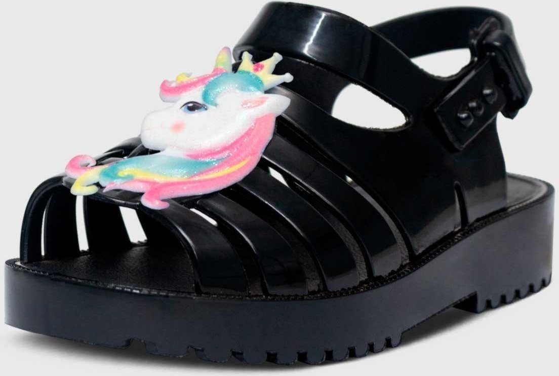 Infantil - Sandália Rasteira Pópidi Menina Emborrachada Unicórnio