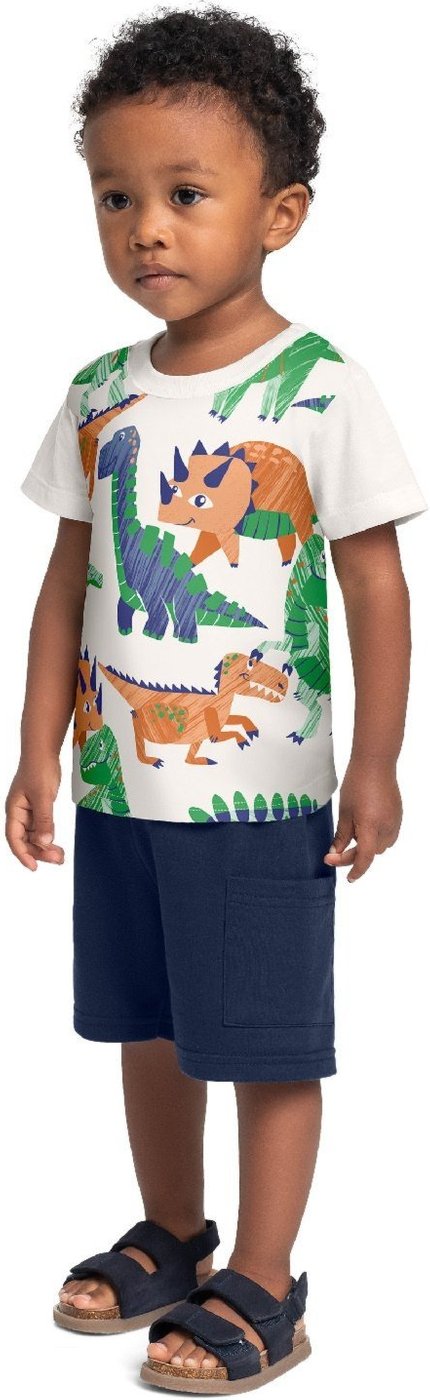 Imagem principal Infantil - Conjunto Camiseta Dino Bermuda Bee Loop Off-White off-white white Bee Loop off-white white