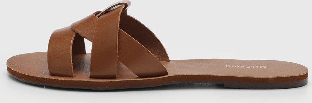 Imagem principal Rasteira Feminina Anacapri Tiras Cruzadas marrom Anacapri marrom