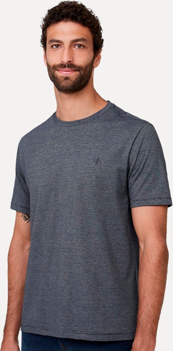Camiseta Dudalina Masculina Regular Noise Listras