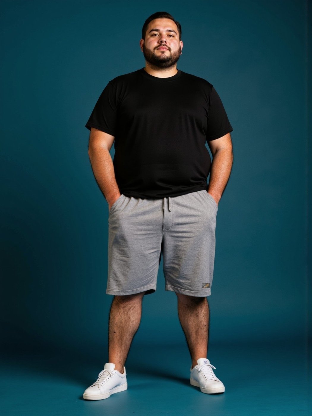 Imagem principal Bermuda de Moletom Plus Size Shorts de Tamanhos Grandes G1 G2 Debex verde militar Debex verde militar