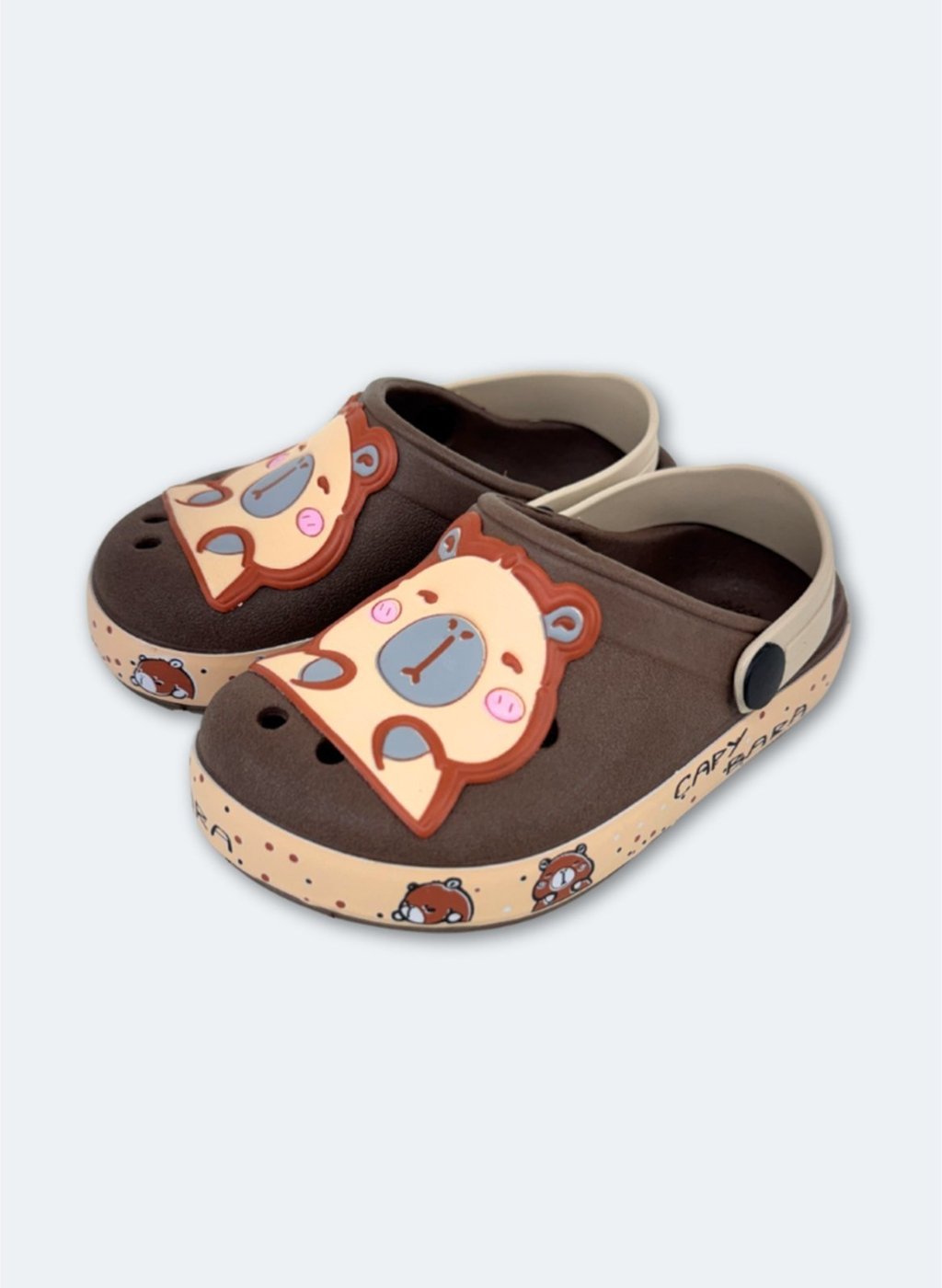 Imagem principal Infantil - Babuche Unissex Marrom Escuro Capivara Molekada bege Molekada bege