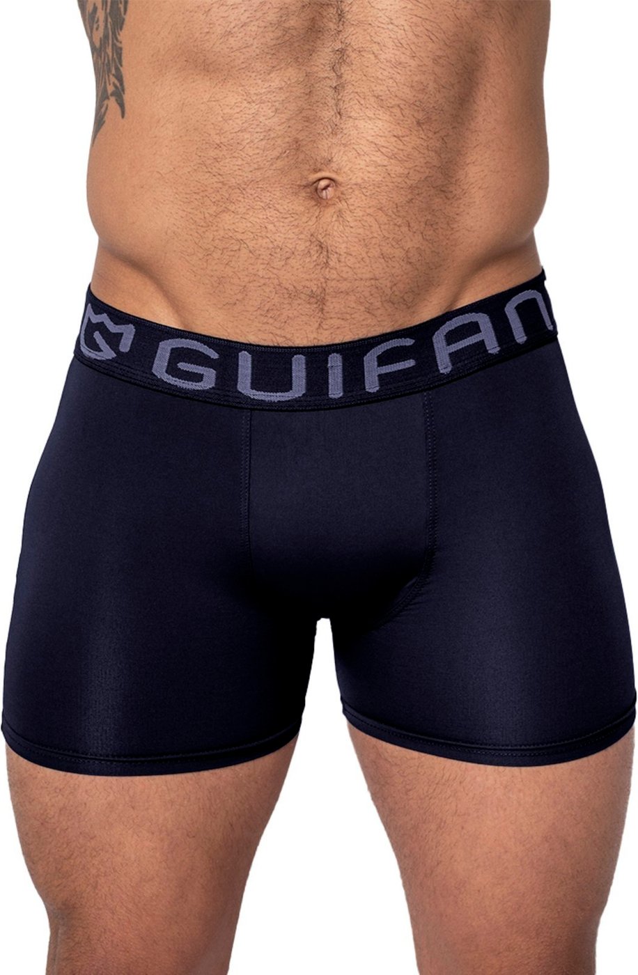 Imagem principal Cueca Boxer Masculina Gabi Lingerie Microfibra Lisa Elástica Super Confortável Marinho azul marinho Gabi Lingerie azul marinho