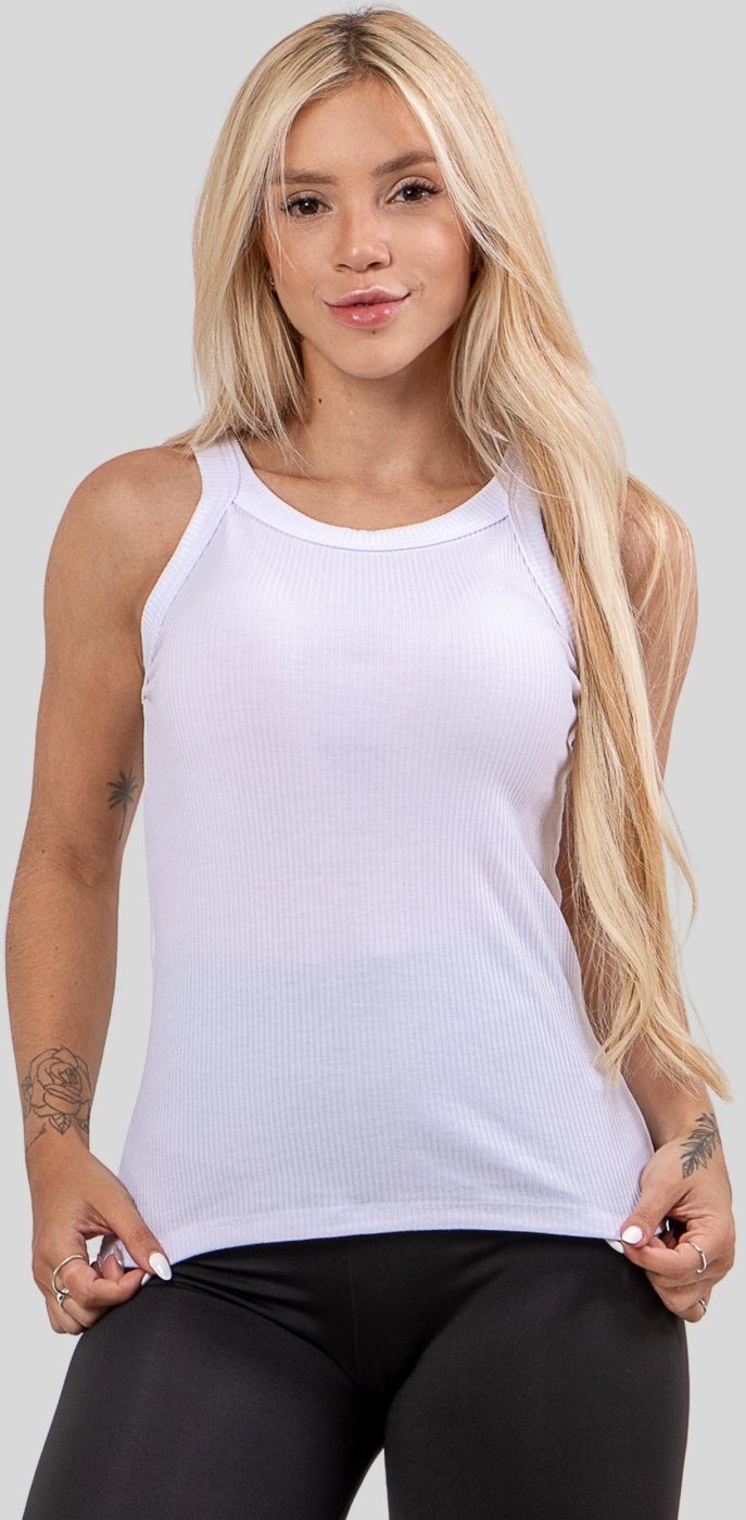 Imagem principal Blusa Básica Diluxo Regata Feminina Alcinha branco Diluxo branco