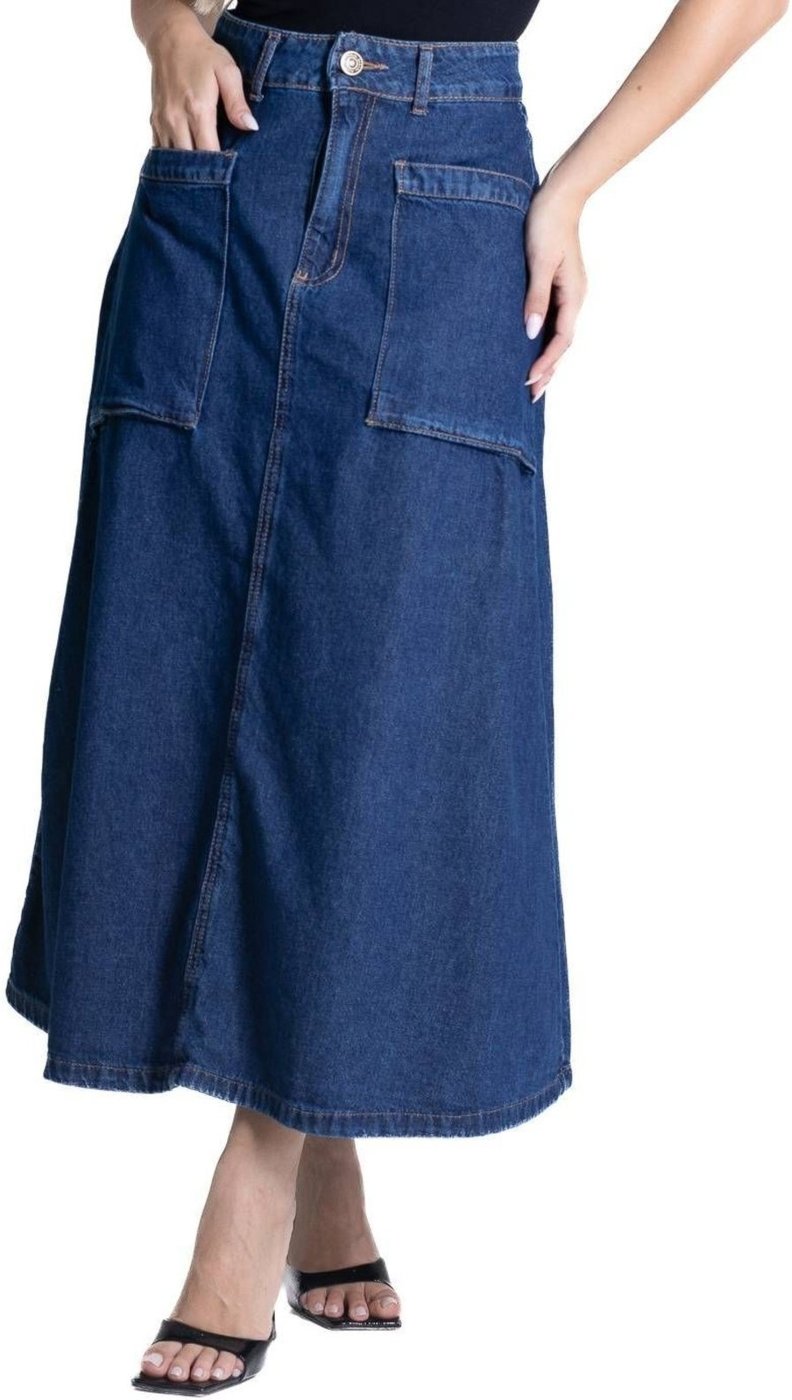 Saia Jeans Sawary Midi - 281616