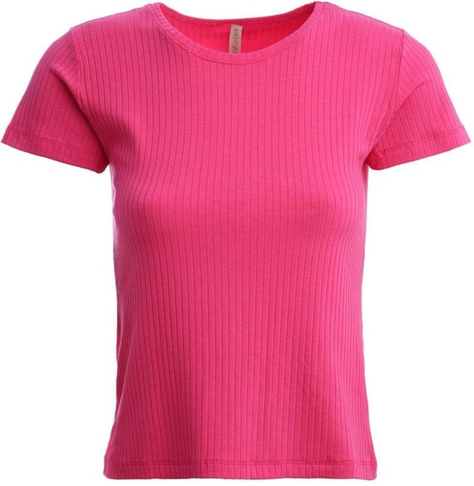 Imagem principal Blusa Manga Curta Canelada Feminina PINK Bright Girl'S rosa pink Bright Girl'S rosa pink