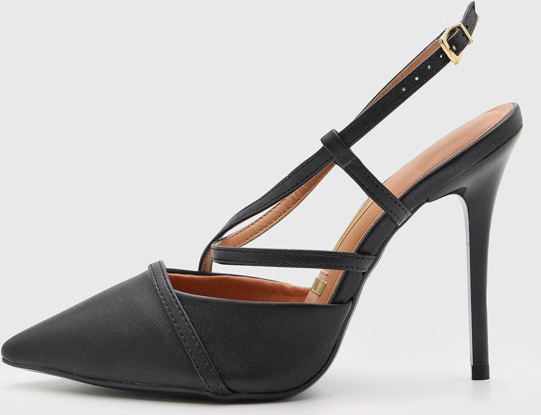 Imagem principal Scarpin Feminino Vizzano Salto Fino Tiras preto VIZZANO preto