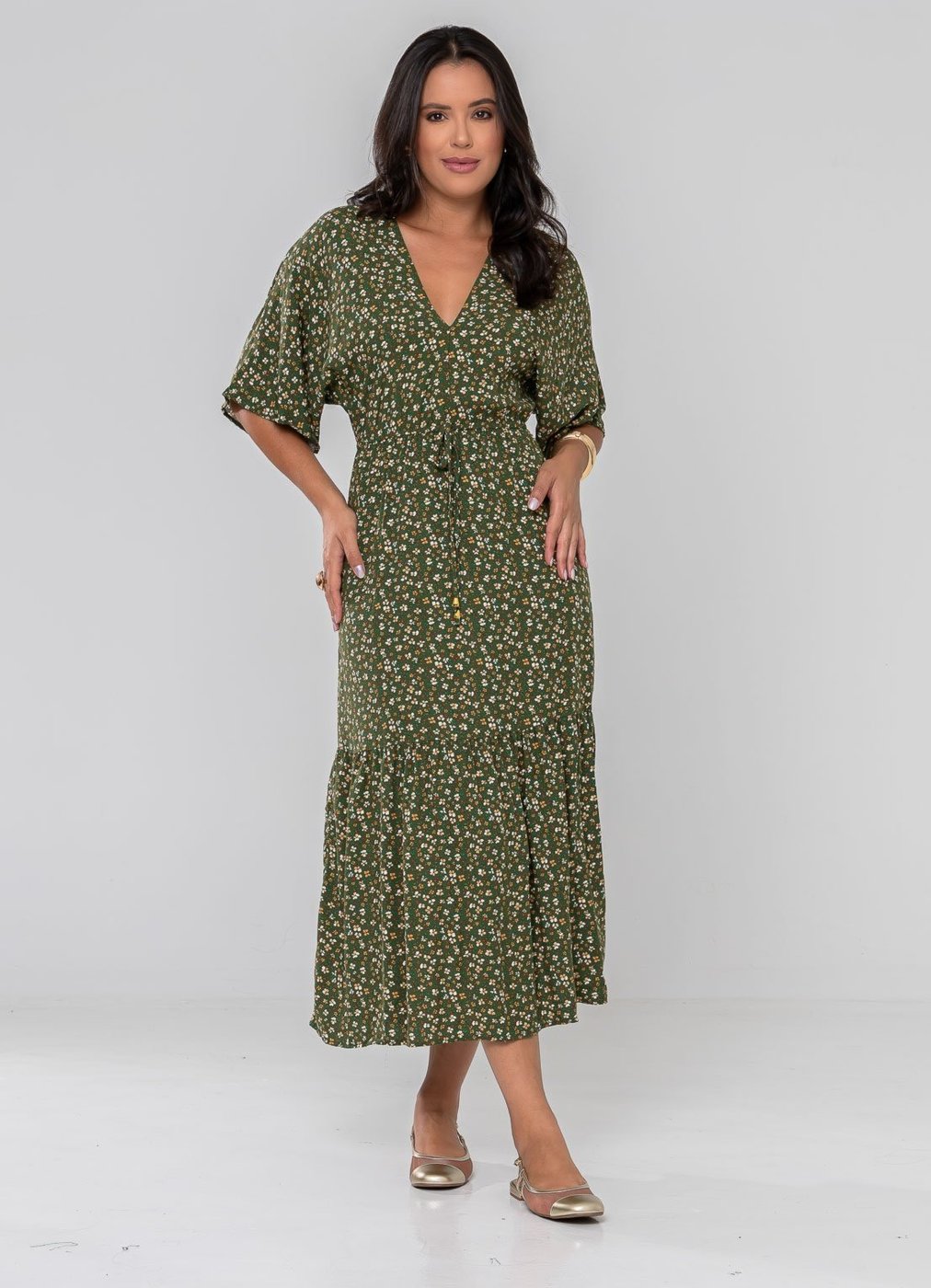 Vestido Aura Romana Floral Sintonia