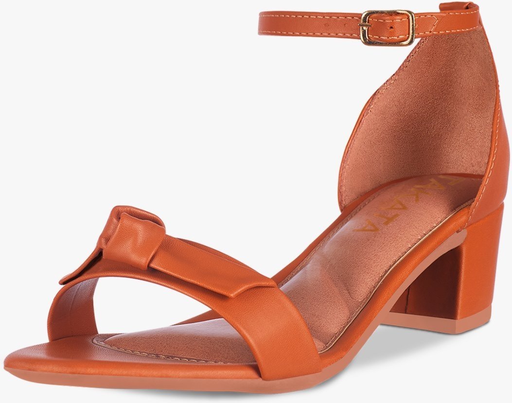 Imagem principal Sandália Feminina Salto Quadrado Grosso Bloco Baixo Laço Nó Sintético Confortável Sapato Moderna Festa TAKATA BY RAFAEL TAKATA caramelo TAKATA BY RAFAEL TAKATA caramelo