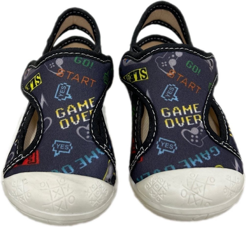 Imagem principal Infantil - Tênis Papete Solzim calce fácil video game preto Solzim preto