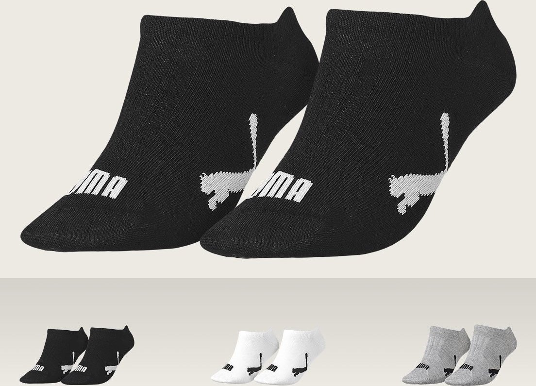 Kit 3pçs Meia Puma Sapatilha Esportiva Preta