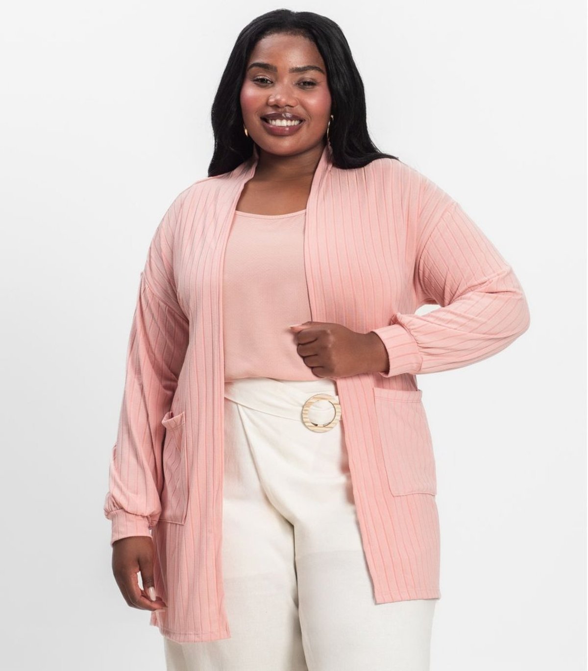 Cardigan Feminino Pluz Size Infinita Cor