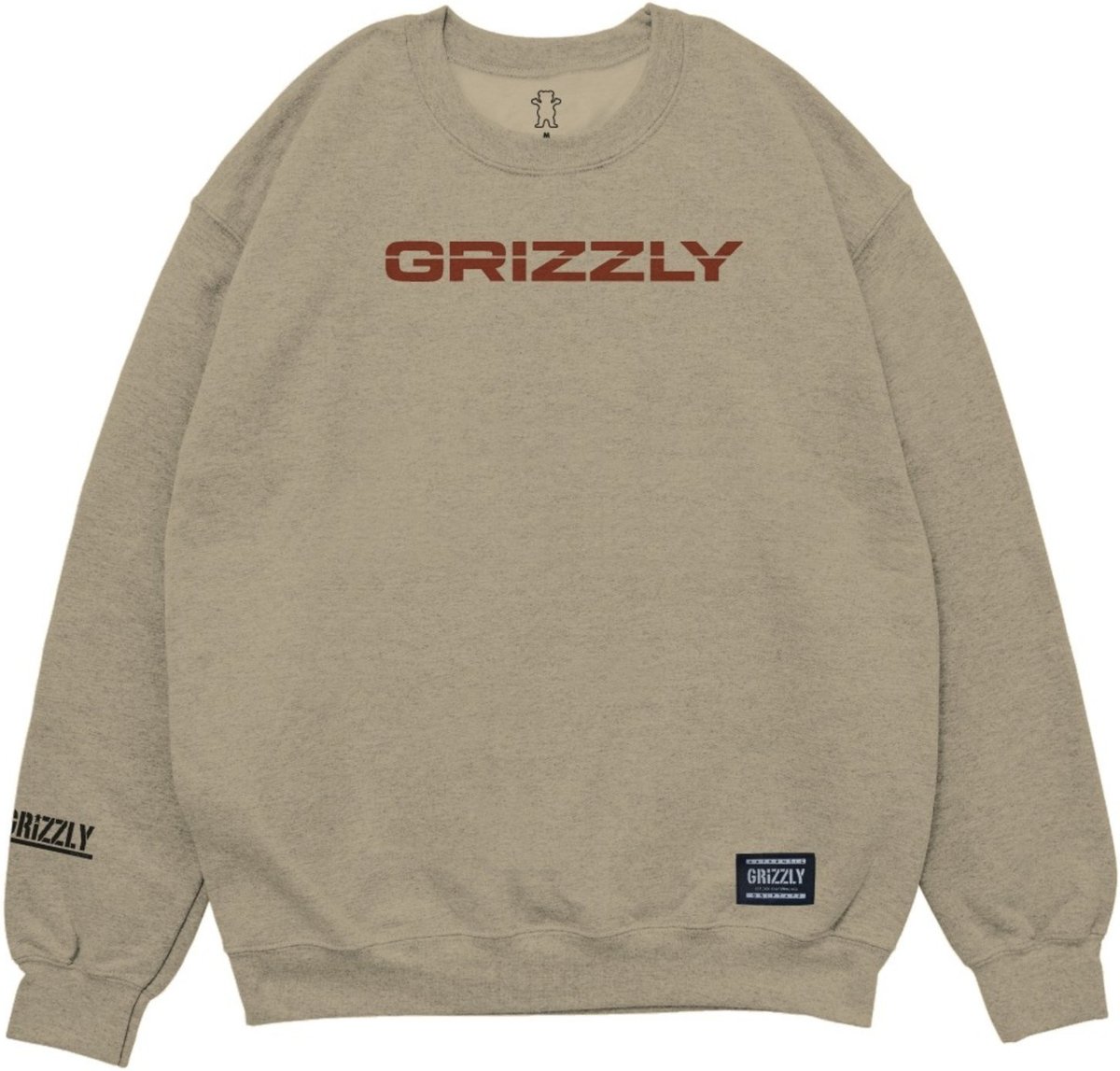 Moletom Grizzly Outdoor Division Crew Neck - NEW SAND