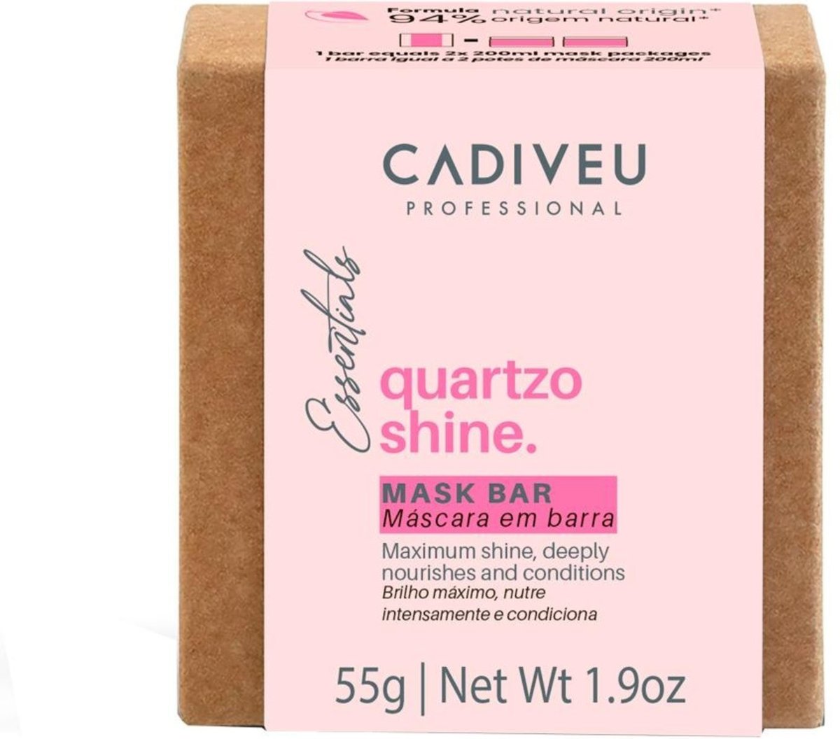 Imagem principal Cadiveu Essentials Boca Rosa Quartzo Shine Máscara Em Barra 55g Cadiveu Professional incolor rosa Cadiveu Professional incolor rosa