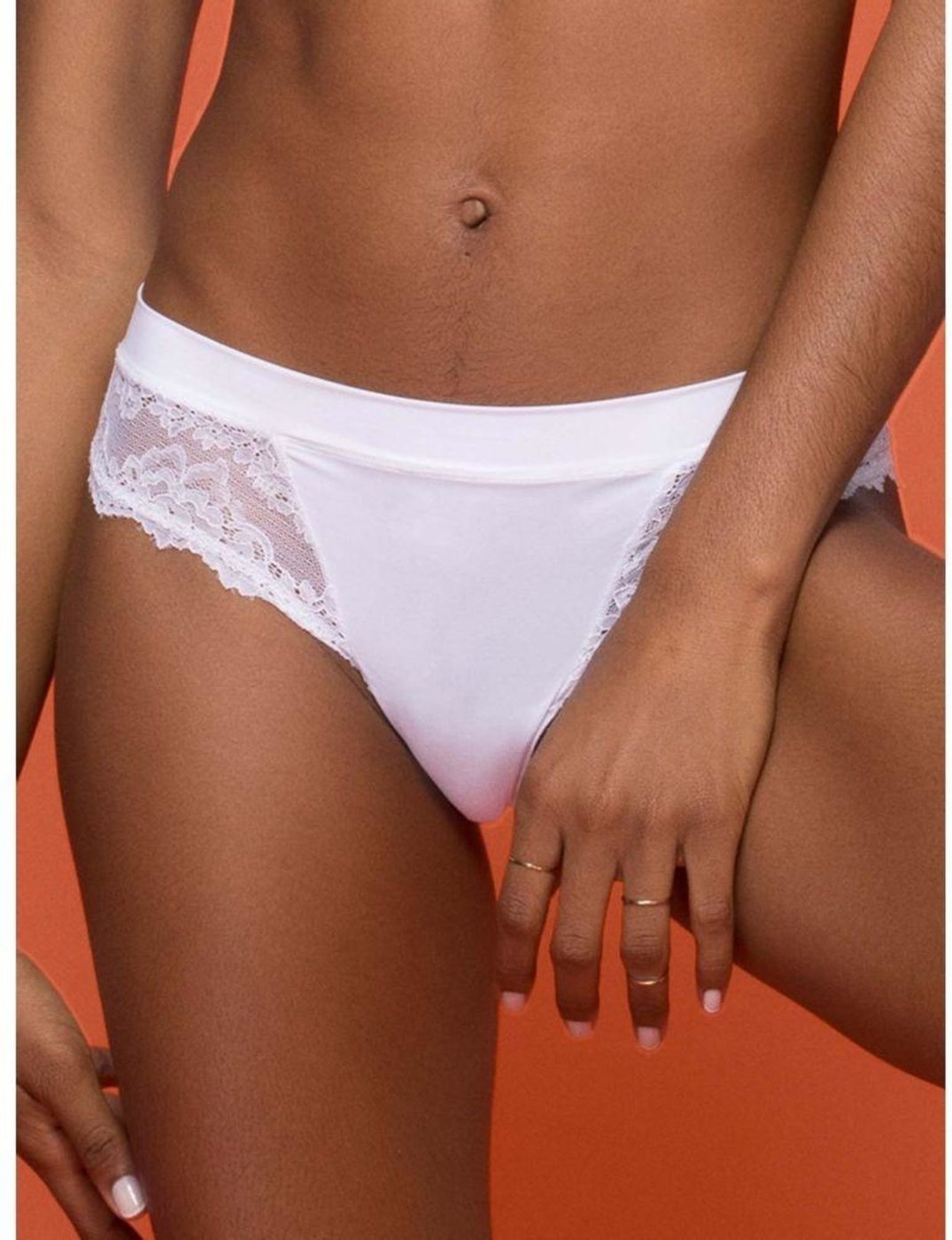 Imagem principal Calcinha Biquíni Microfibra Renda Première Signature Loungerie branco Loungerie branco