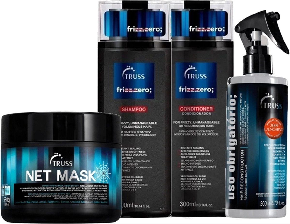 Imagem principal Kit Truss Frizz Zero Mask Obrigatorio (4 Produtos) multicolorido Truss multicolorido