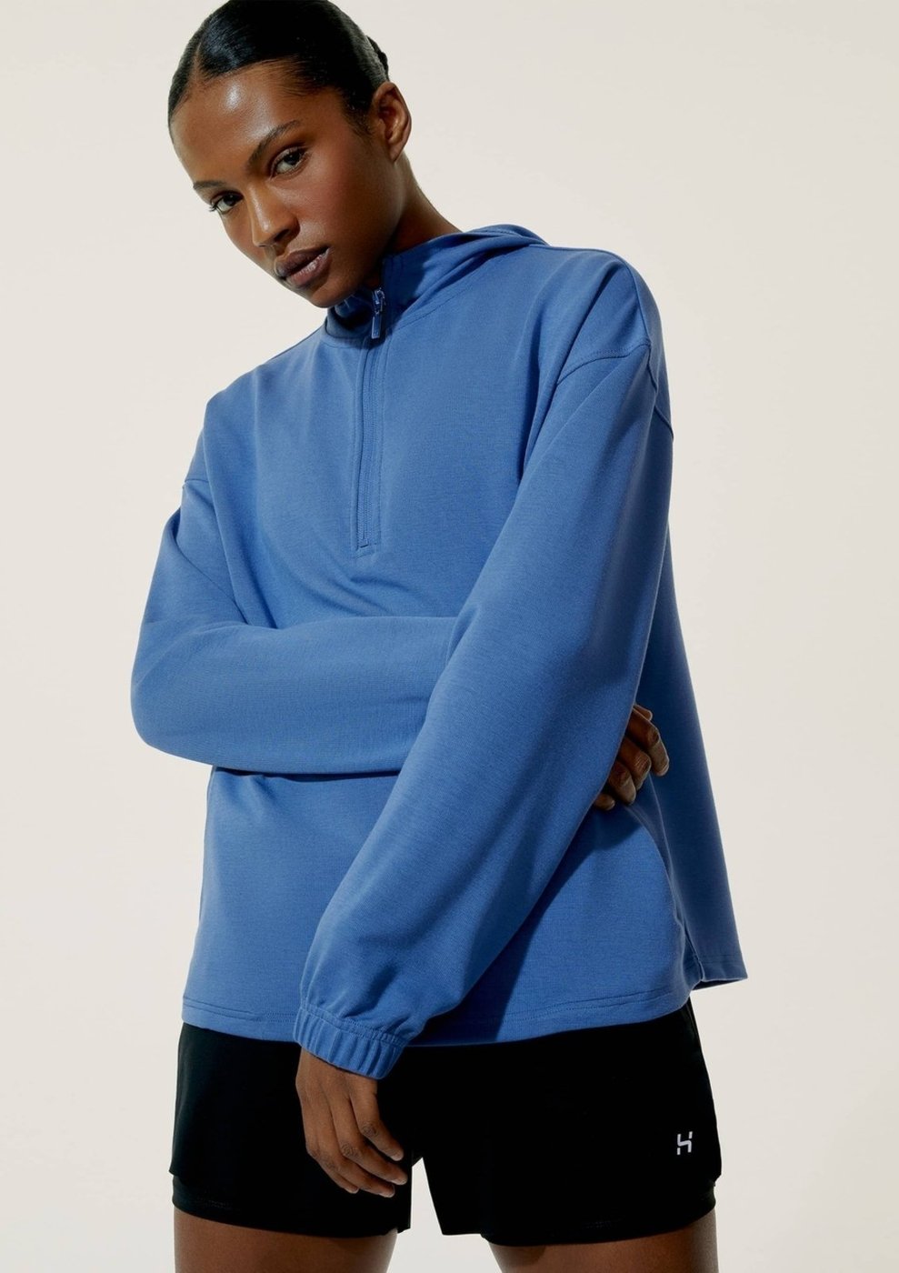 Imagem principal Blusão Esportivo Feminino Gola Alta Com Zíper Hering HERING SPORTS azul HERING SPORTS azul