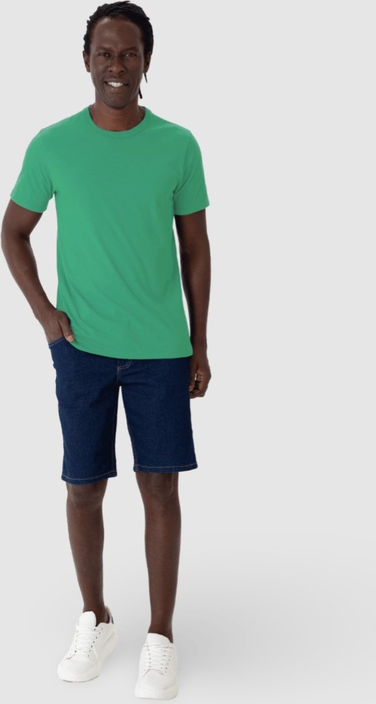 Imagem principal Camiseta Original Masculina Decote Redondo Em Algodão Malwee azul Malwee azul