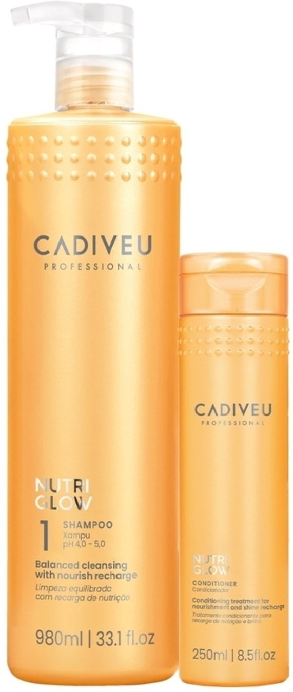Imagem principal Kit Cadiveu Professional Nutri Glow Shampoo G e Condicionador P (2 produtos) multicolorido Cadiveu Professional multicolorido