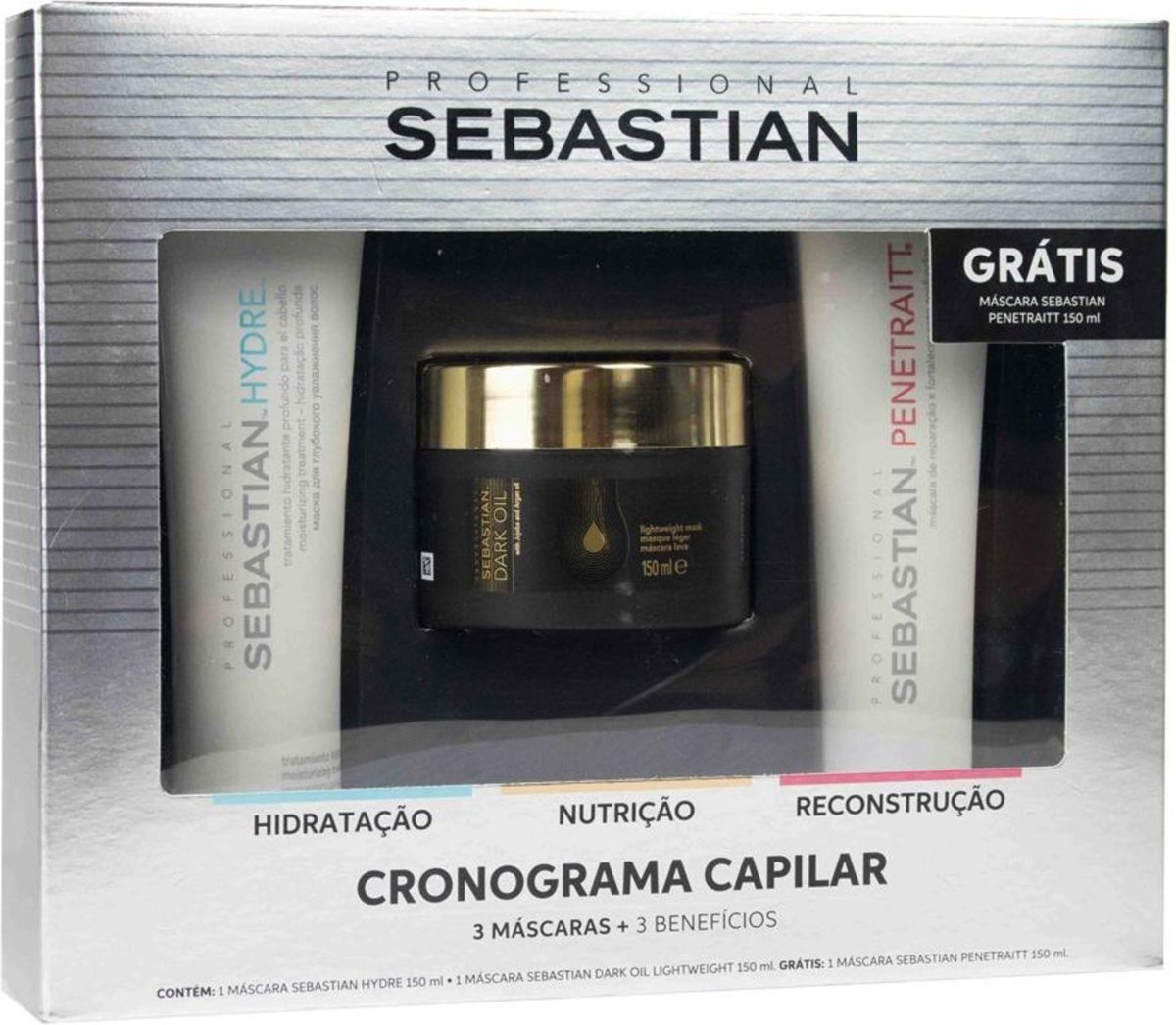 Kit Sebastian Professional Cronograma Capilar + Másc 150ml