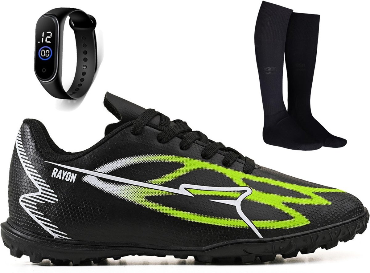 Imagem principal Kit Chuteira Futebol Society Sintetica Campo Grama Sintetica + Meião + Relogio Adulto CALCADOS LGHT LIGHT azul CALCADOS LGHT LIGHT azul