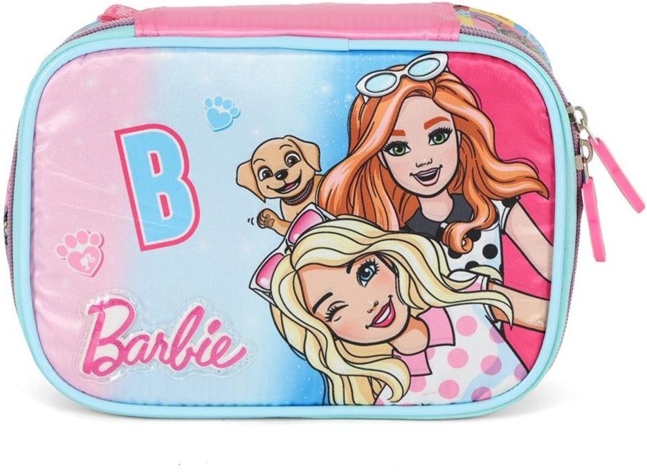 Imagem principal Infantil - Estojo Box Médio 100 Pens Barbie Náilon Estampado Luxcel azul Luxcel azul