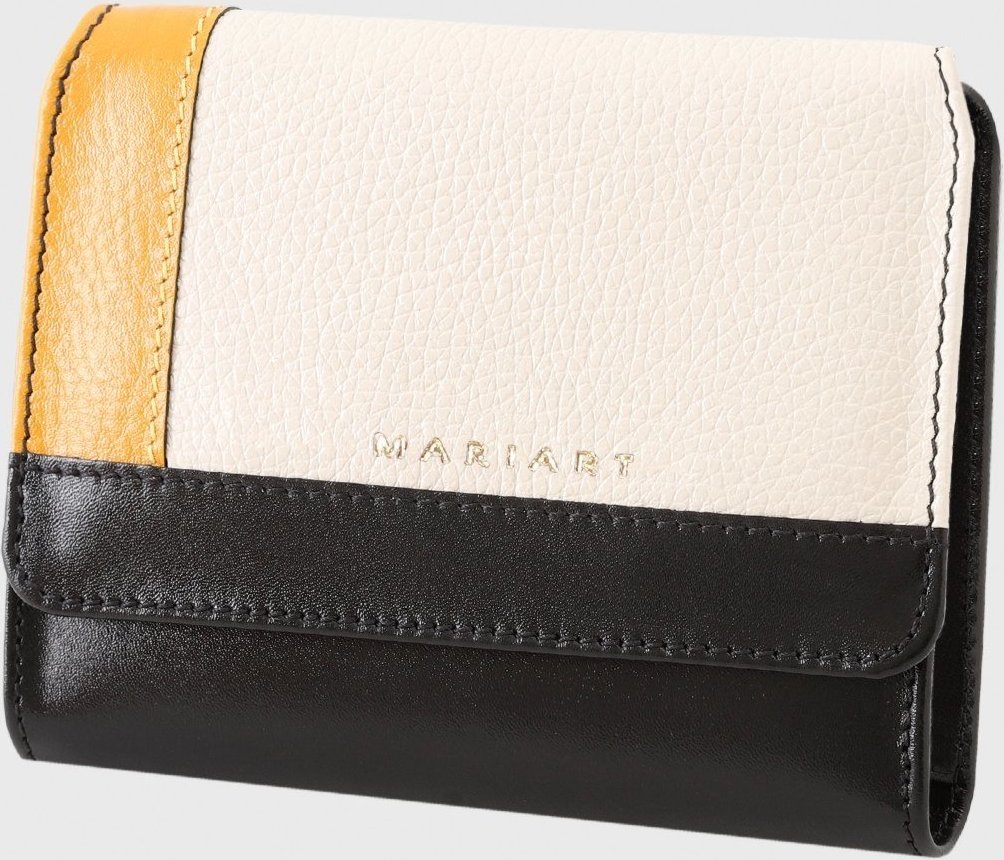 Imagem principal Carteira Couro Mariart 551MRT Off White/Gold/Preta amarelo/off-white/preto white Mariart amarelo/off-white/preto white