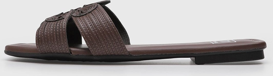 Imagem principal Rasteira Feminina Moleca Ponta Quadrada marrom MOLECA marrom