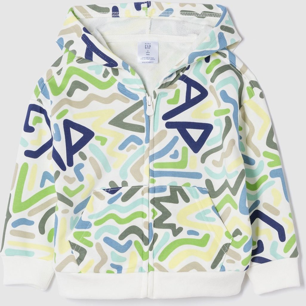 Imagem principal Blusa de Moletom GAP Com Capuz Estampada Off-White off-white white GAP off-white white