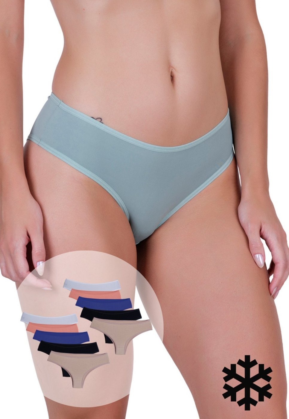 Imagem principal Kit 10 Calcinhas Femininas Microfibra Sonhadora Laterais Largas Conforto Diário Concept Lingerie multicolorido Concept Lingerie multicolorido