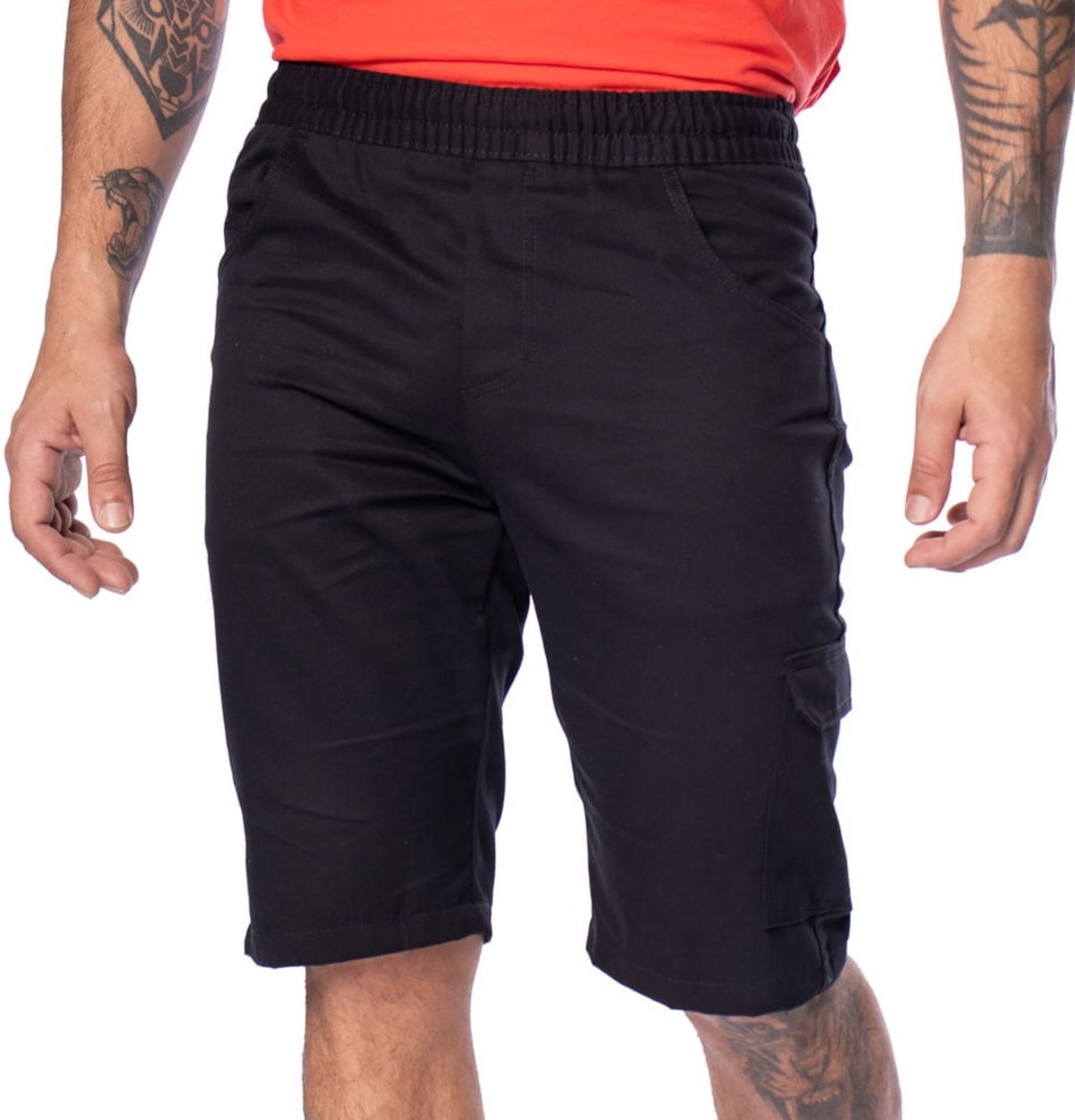 Imagem principal Bermuda Masculina Amil Sarja Cargo preto Amil preto