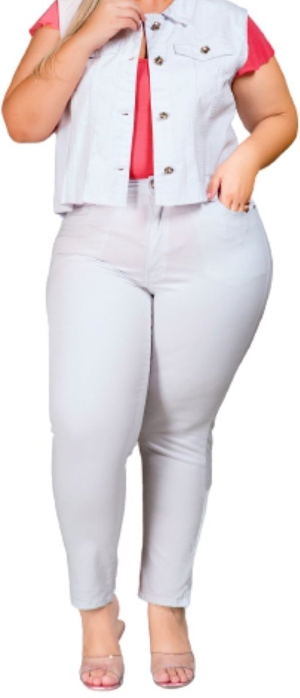 Colete Feminino Sarja Plus Razon Jeans