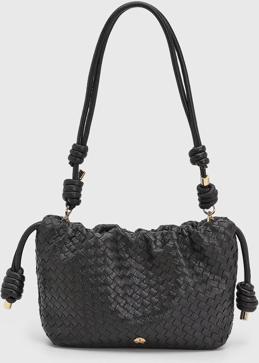 Imagem principal Bolsa Feminina Luiza Barcelos Textura Trançada Preta preto preto