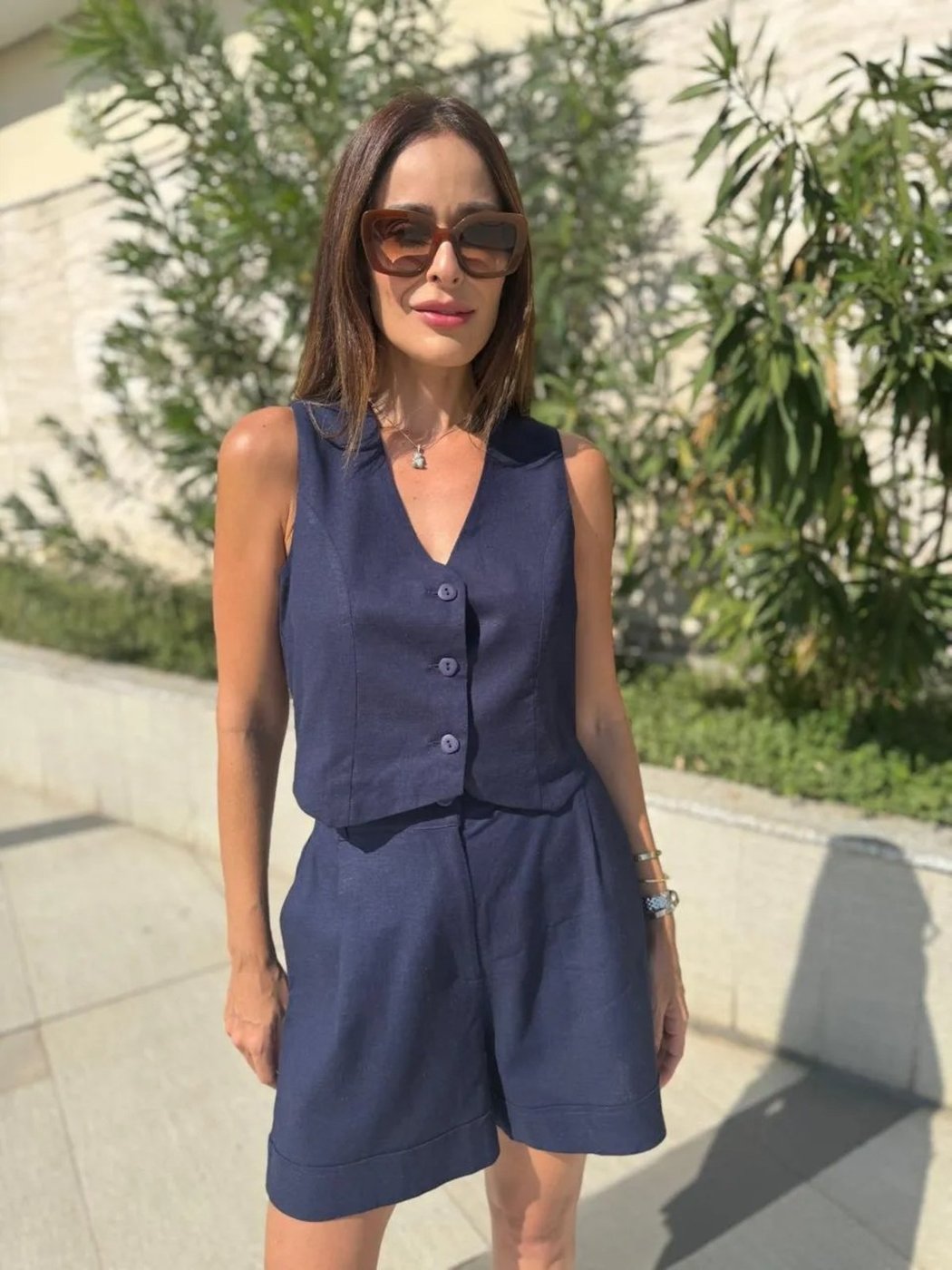 Colete Em Linho Antonela