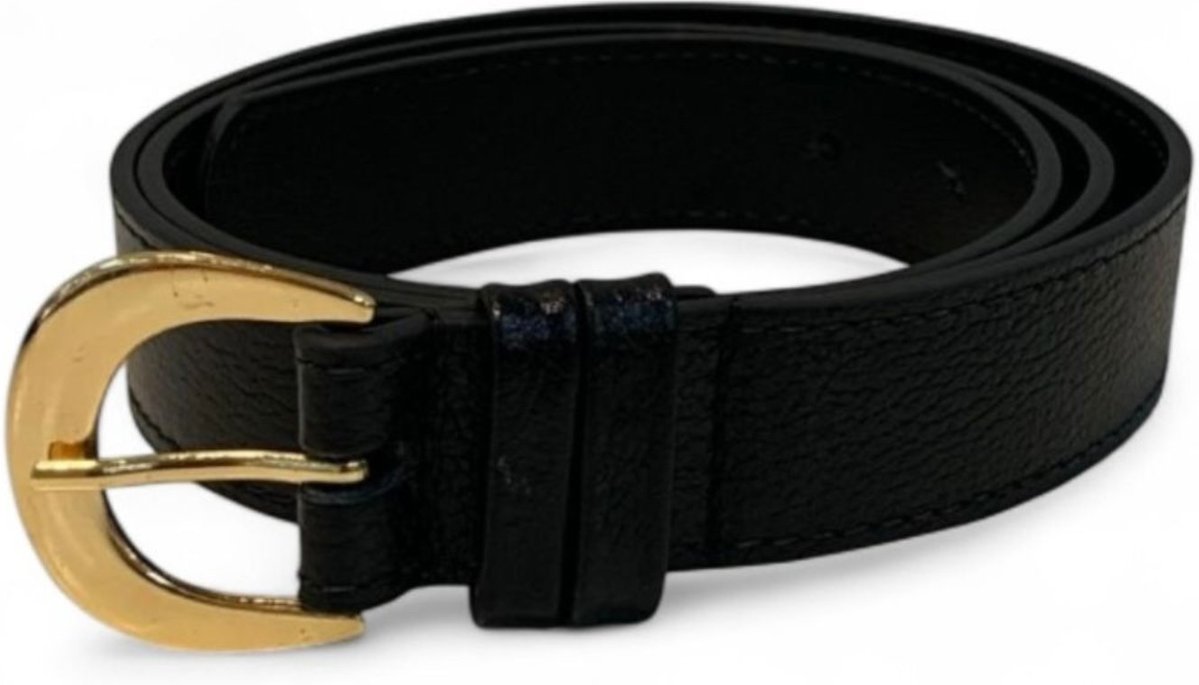 Cinto Feminino em Couro Fivela Arredondada 013